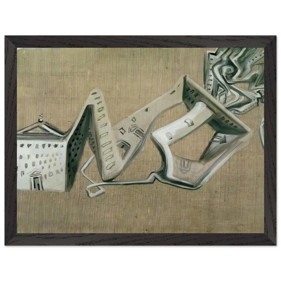 ARCHITECTURAL CONTORTION OF EL ESCORIAL by Salvador Dali — Framed art print at Zephyeer