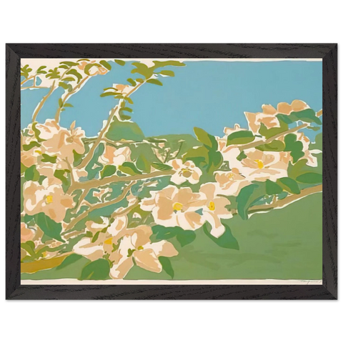 APPLE BLOSSOMS II 1974 by Fairfield Porter — Framed art print at Zephyeer