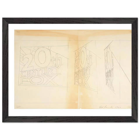 TRADEMARK STUDY 2 1962 by Edward Ruscha — Framed art print at Zephyeer