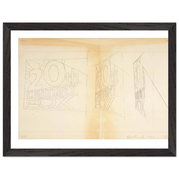 TRADEMARK STUDY 2 1962 by Edward Ruscha — Framed art print at Zephyeer