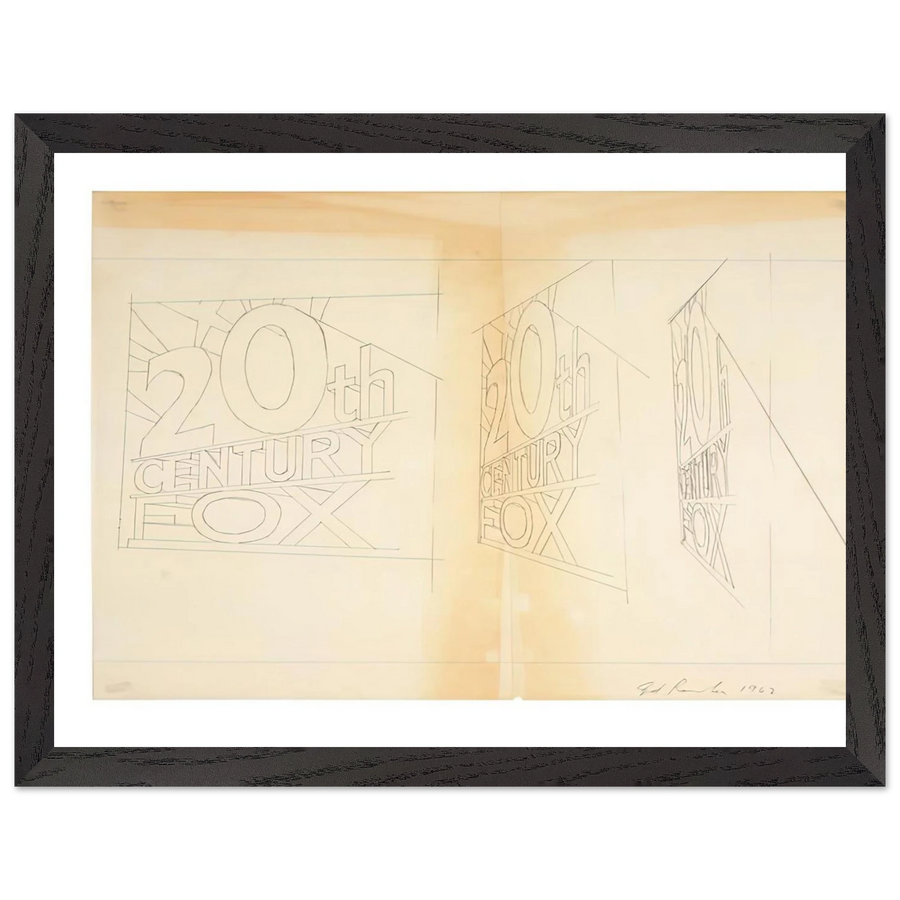 TRADEMARK STUDY 2 1962 by Edward Ruscha — Framed art print at Zephyeer