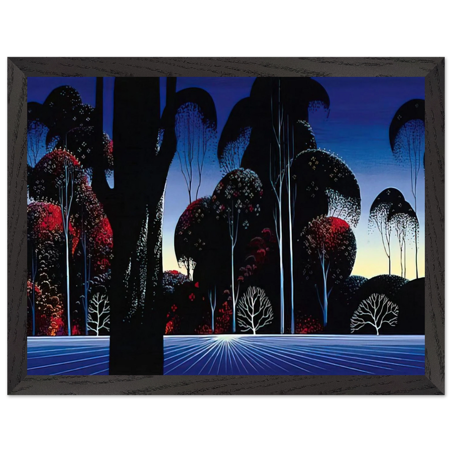 Dark Silence by Eyvind Earle — Framed art print at Zephyeer