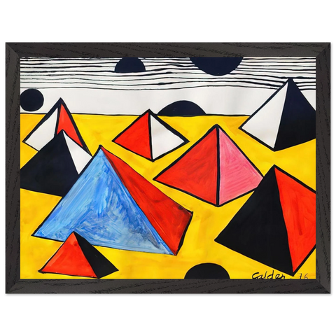 PYRAMIDS 1975 by Alexander Calder — Framed art print at Zephyeer
