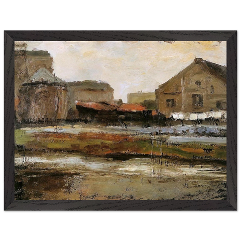 Schinkelbuurtje Sun by Piet Mondrian — Framed art print at Zephyeer