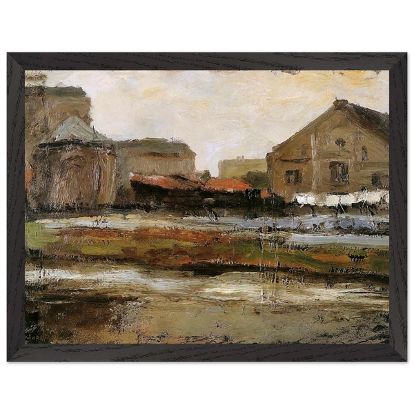 Schinkelbuurtje Sun by Piet Mondrian — Framed art print at Zephyeer