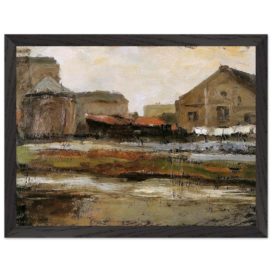Schinkelbuurtje Sun by Piet Mondrian — Framed art print at Zephyeer