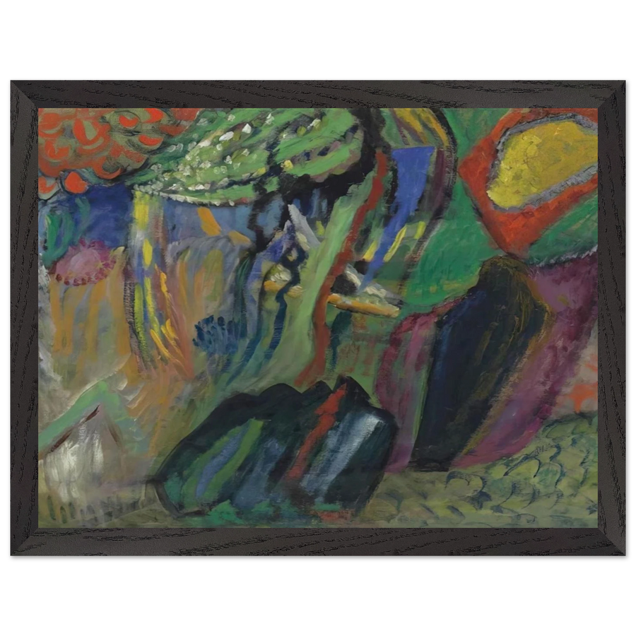 ABSTRACT COMPOSITION by Gabriele Munter — Framed art print at Zephyeer