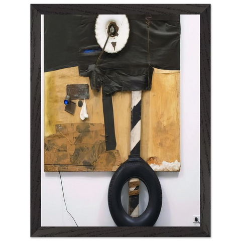 FIRST LANDING JUMP 1961 by Robert Rauschenberg — Framed art print at Zephyeer