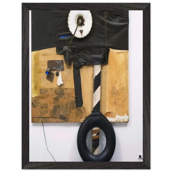 FIRST LANDING JUMP 1961 by Robert Rauschenberg — Framed art print at Zephyeer