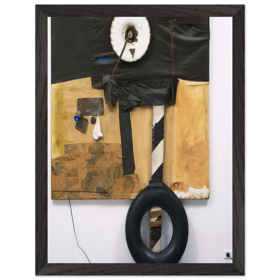 FIRST LANDING JUMP 1961 by Robert Rauschenberg — Framed art print at Zephyeer