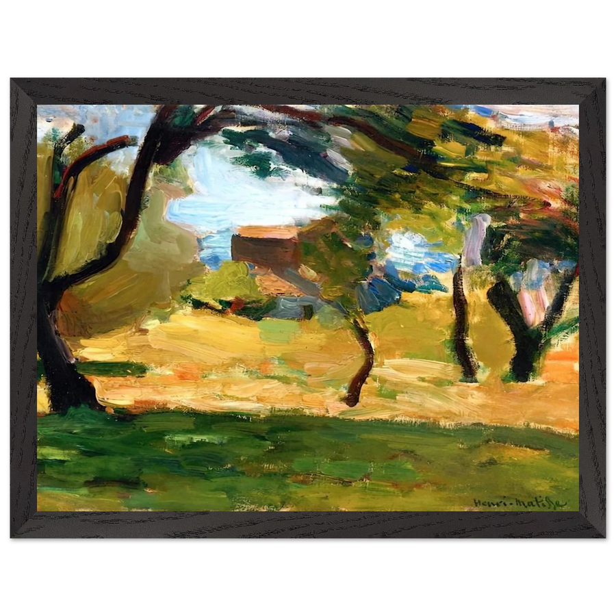 CORSICAN LANDSCAPE 1898 1 by Henri Matisse — Framed art print at Zephyeer
