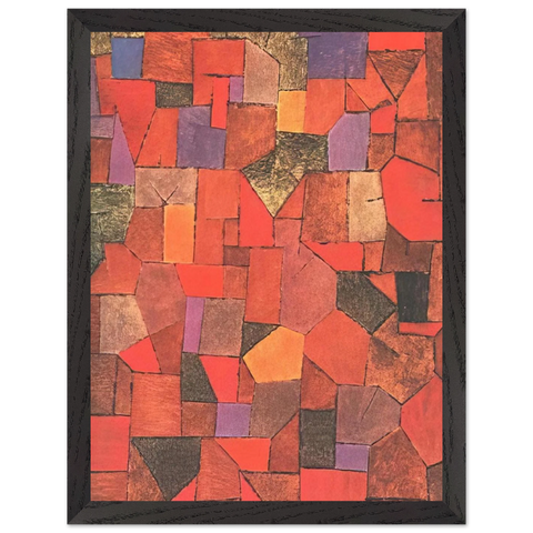MOUNTAIN VILLAGE AUTUMNAL 1934 by Paul Klee — Framed art print at Zephyeer