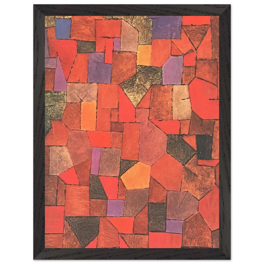 MOUNTAIN VILLAGE AUTUMNAL 1934 by Paul Klee — Framed art print at Zephyeer