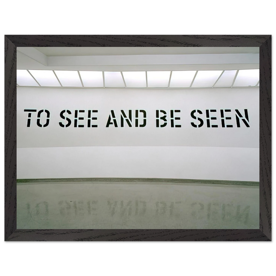 To See and Be Seen - 1972 by Lawrence Weiner — Framed art print at Zephyeer