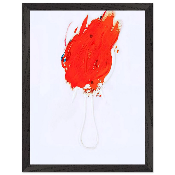 UNTITLED FLAME AND MIRROR 1967 by Antoni Tapies — Framed art print at Zephyeer