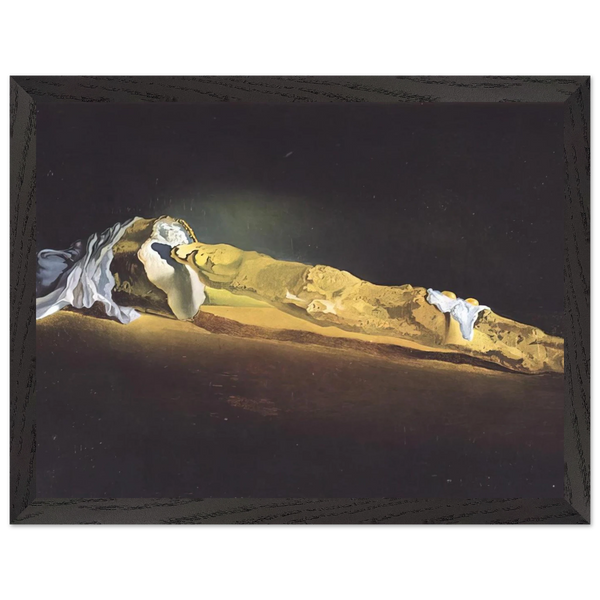 ORDINARY FRENCH LOAF WITH TWO FRIED EGGS by Salvador Dali — Framed art print at Zephyeer