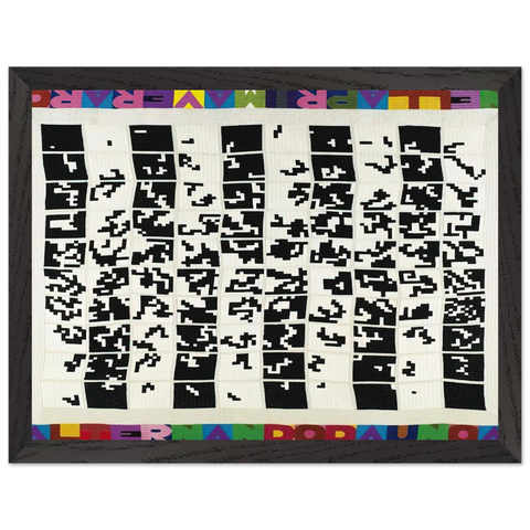 ALTERNANDO DA UNO A CENTO E VICEVERSA 1977 by Alighiero Boetti — Framed art print at Zephyeer