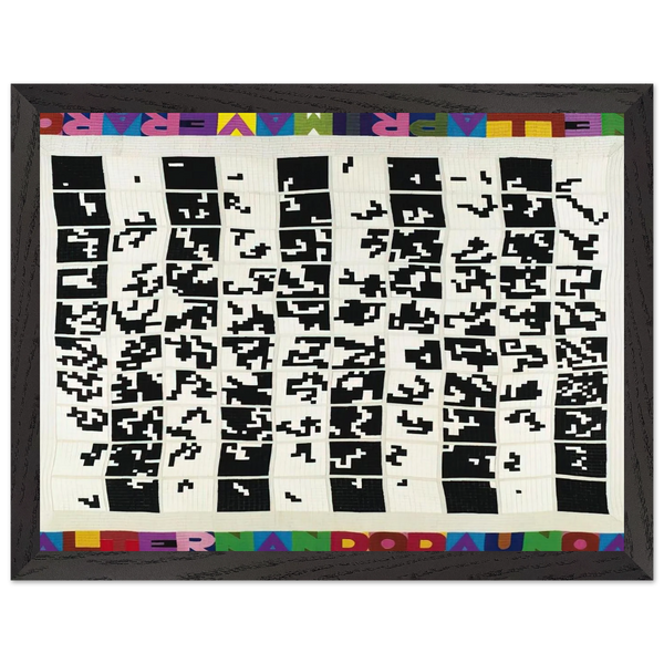 ALTERNANDO DA UNO A CENTO E VICEVERSA 1977 by Alighiero Boetti — Framed art print at Zephyeer