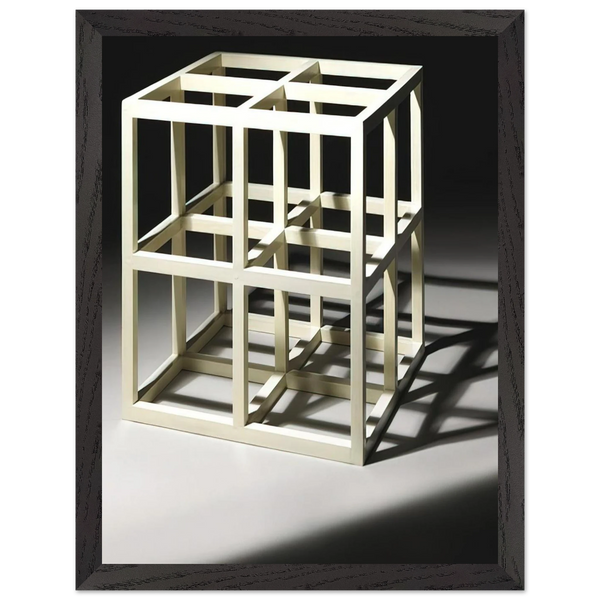 8 Part Cube by Sol LeWitt — Framed art print at Zephyeer