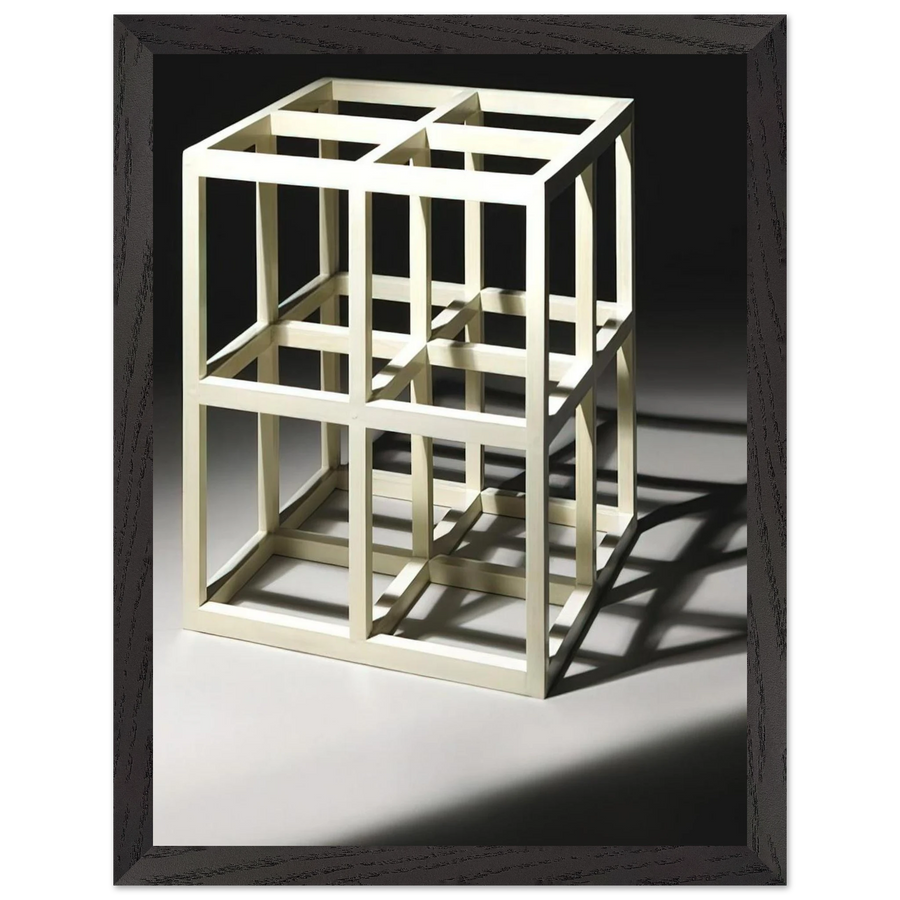 8 Part Cube by Sol LeWitt — Framed art print at Zephyeer