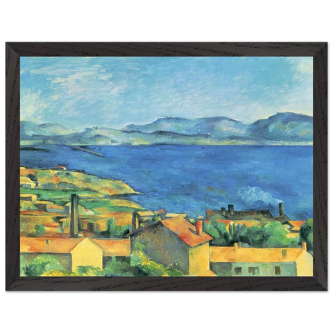 The Gulf of Marseille Seen from L'Estaque by Paul Cézanne — Framed art print at Zephyeer