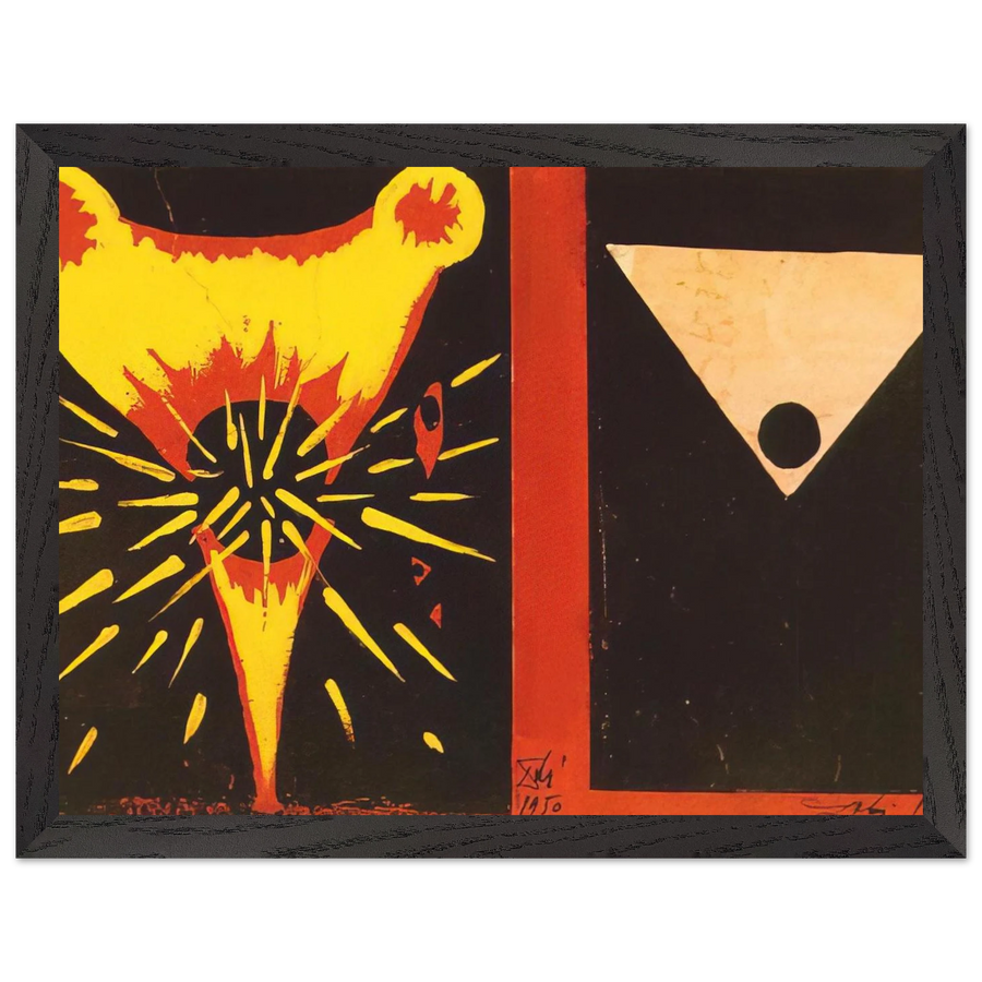 STUDY FOR CHRIST OF ST JOHN OF THE CROSS 1951 by Salvador Dali — Framed art print at Zephyeer
