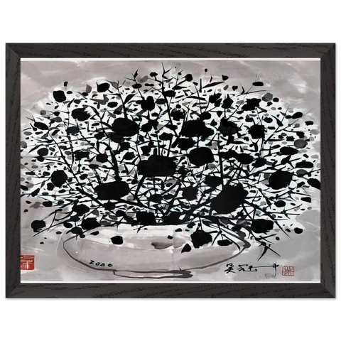Flower - 2000 by Wu Guanzhong — Framed art print at Zephyeer