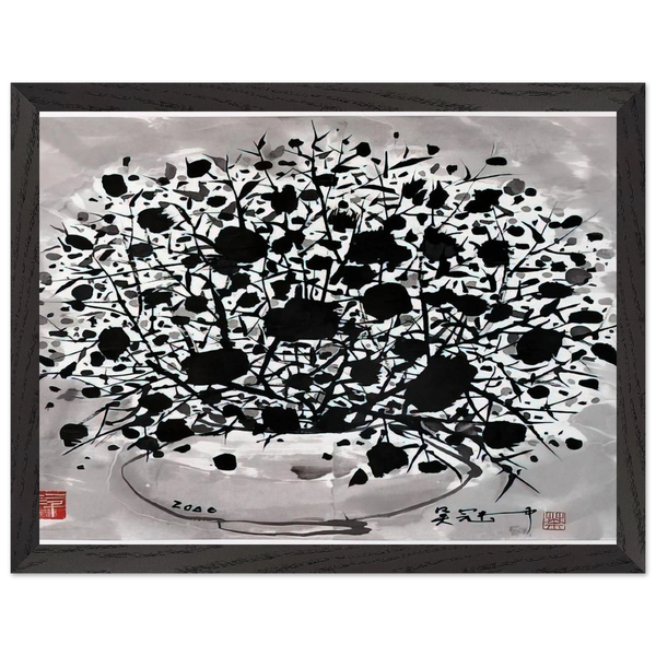 Flower - 2000 by Wu Guanzhong — Framed art print at Zephyeer
