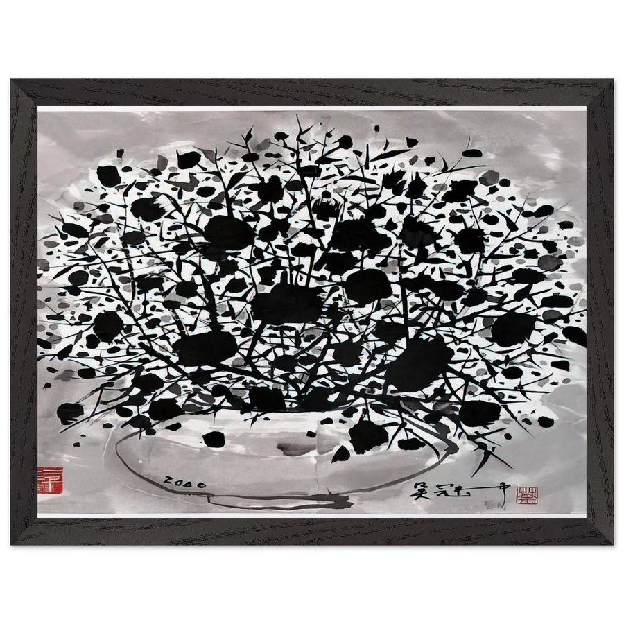 Flower - 2000 by Wu Guanzhong — Framed art print at Zephyeer