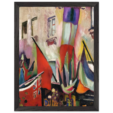 FLAGS 1906 by Raoul Dufy — Framed art print at Zephyeer