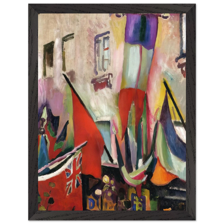 FLAGS 1906 by Raoul Dufy — Framed art print at Zephyeer