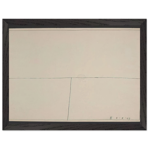 Twentieth Century Ikon Series 8.8.67 II - 1967 by Bob Law — Framed art print at Zephyeer