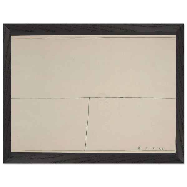Twentieth Century Ikon Series 8.8.67 II - 1967 by Bob Law — Framed art print at Zephyeer