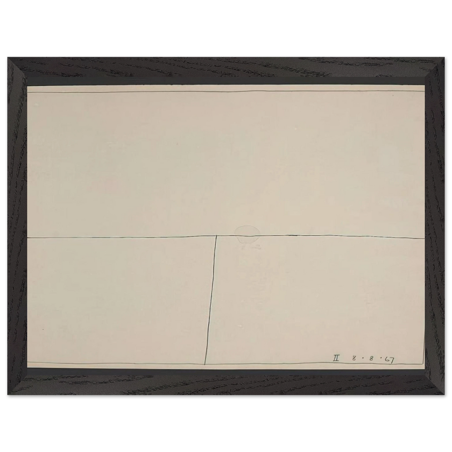 Twentieth Century Ikon Series 8.8.67 II - 1967 by Bob Law — Framed art print at Zephyeer
