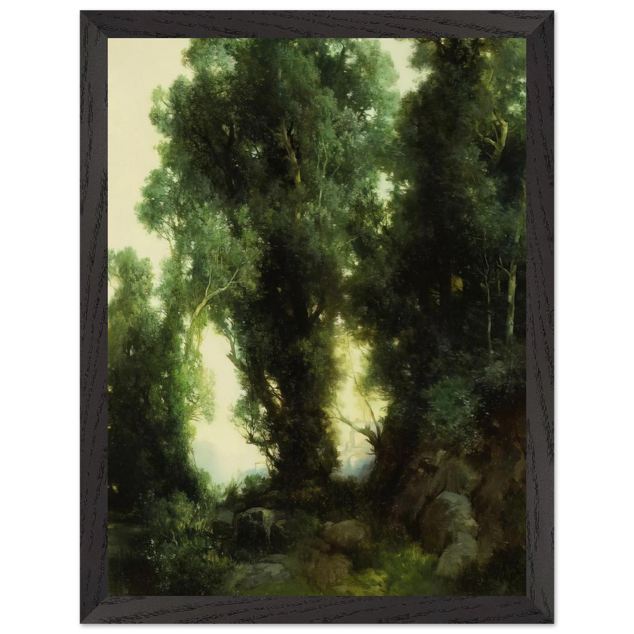 The Bathing Hole by Thomas Moran — Framed art print at Zephyeer