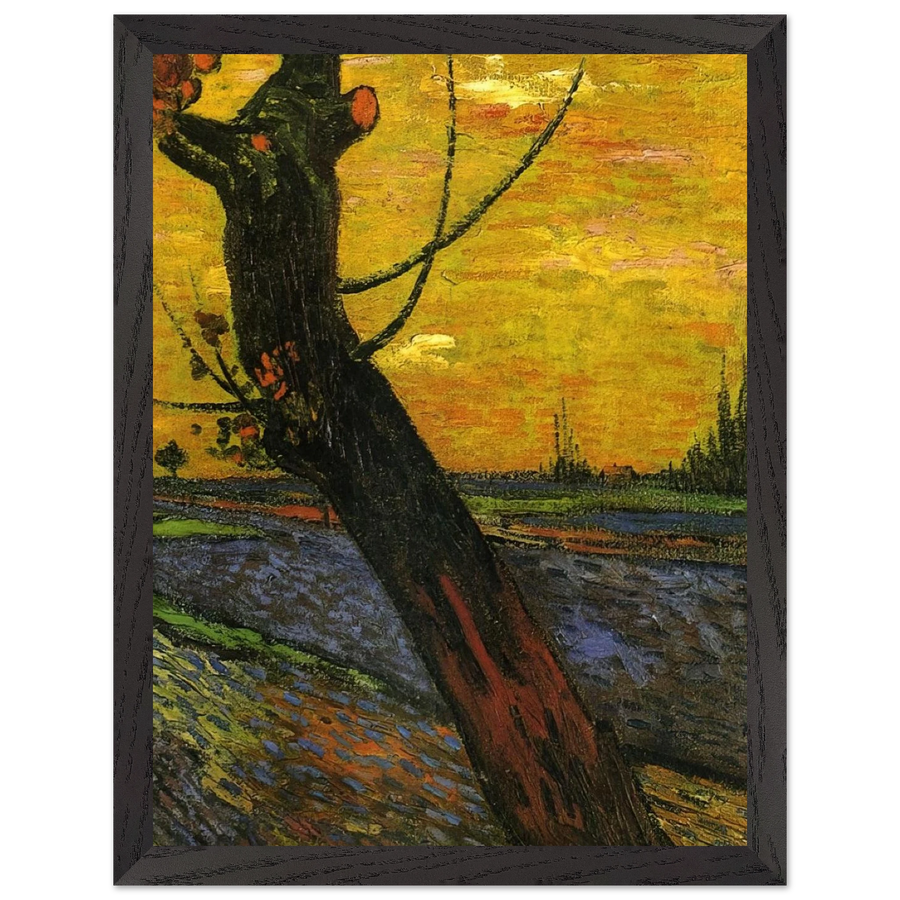 Sower with Setting Sun by Vincent van Gogh — Framed art print at Zephyeer