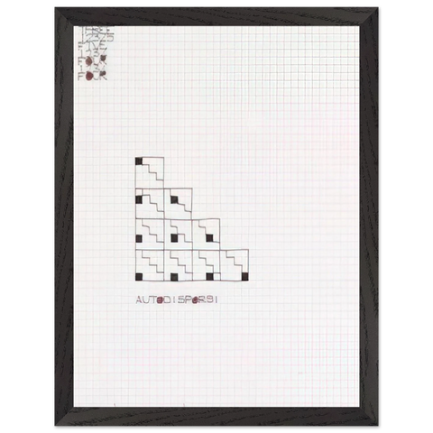 AUTODISPORSI 1975 by Alighiero Boetti — Framed art print at Zephyeer