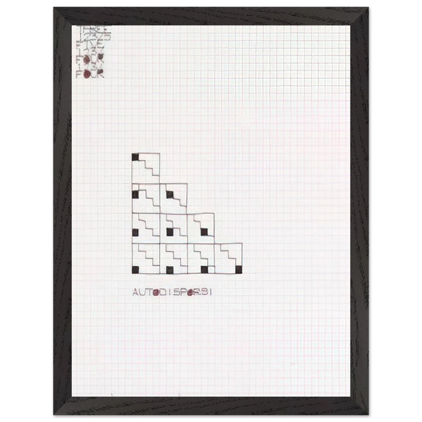 AUTODISPORSI 1975 by Alighiero Boetti — Framed art print at Zephyeer
