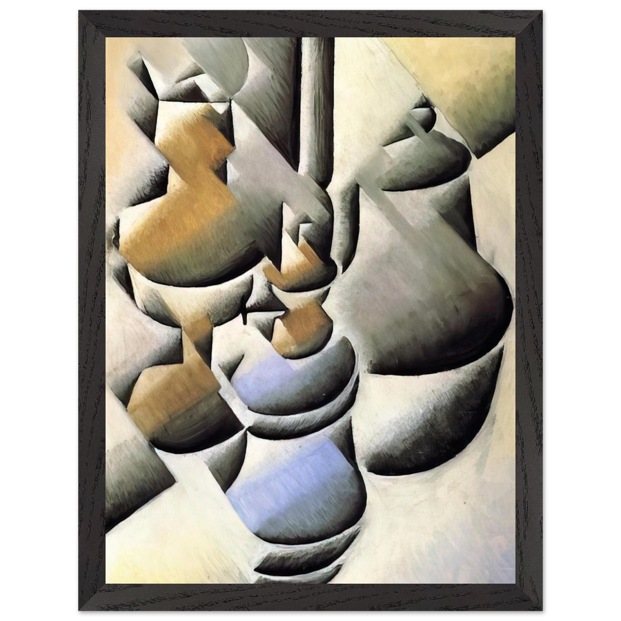 STILL LIFE WITH OIL LAMP 1912 by Juan Gris — Framed art print at Zephyeer
