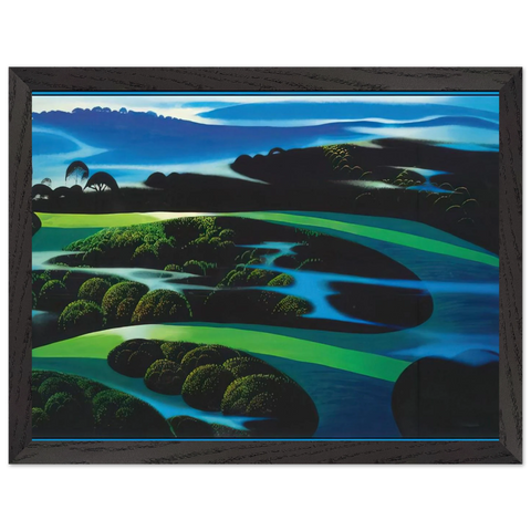 Summers Twilight by Eyvind Earle — Framed art print at Zephyeer