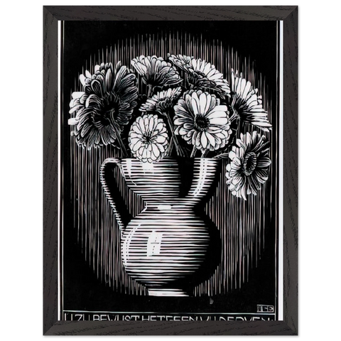 EMBLEMATA VASE by MC Escher — Framed art print at Zephyeer