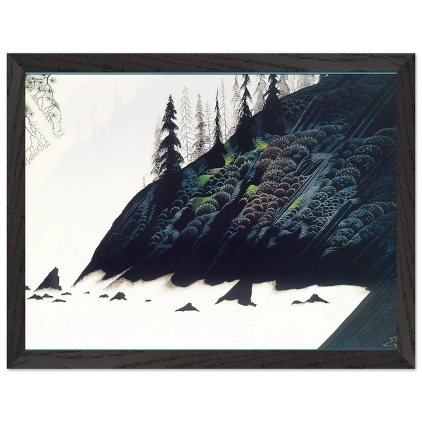 Spruce Redwoods and Pine by Eyvind Earle — Framed art print at Zephyeer
