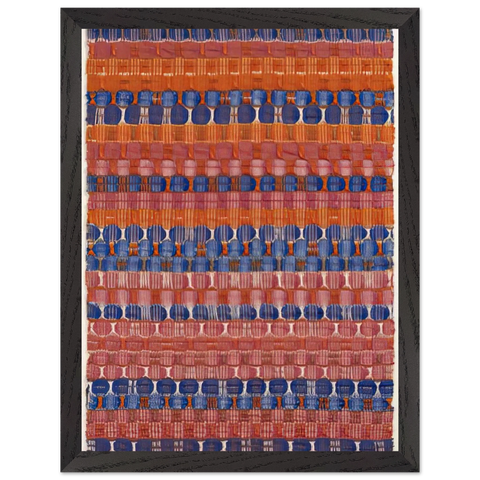 RED AND BLUE LAYERS 1954 by Anni Albers — Framed art print at Zephyeer
