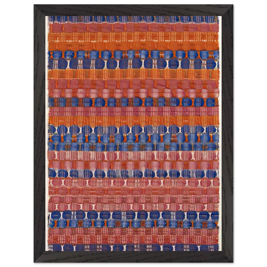 RED AND BLUE LAYERS 1954 by Anni Albers — Framed art print at Zephyeer