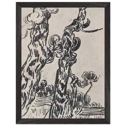 Two Pinetrees by Vincent van Gogh — Framed art print at Zephyeer
