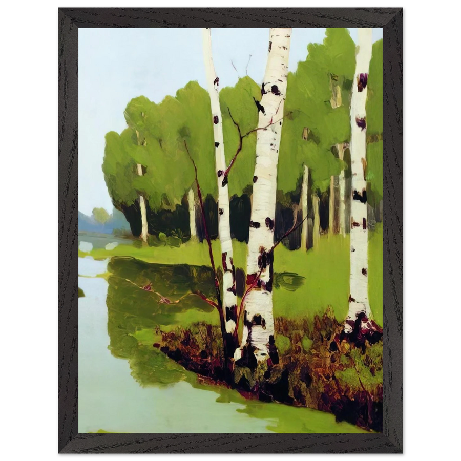 Birches by Arkhyp Kuindzhi — Framed art print at Zephyeer