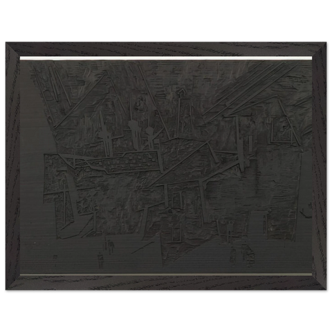 WOODBLOCK FOR THE HARBOR HAFEN 1918 by Lyonel Feininger — Framed art print at Zephyeer