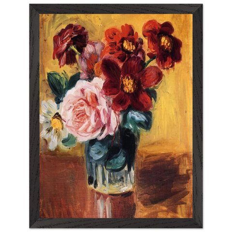 Flowers in a Vase by Pierre-Auguste Renoir — Framed art print at Zephyeer