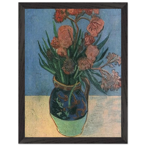 Still Life Vase with Oleanders by Vincent van Gogh — Framed art print at Zephyeer