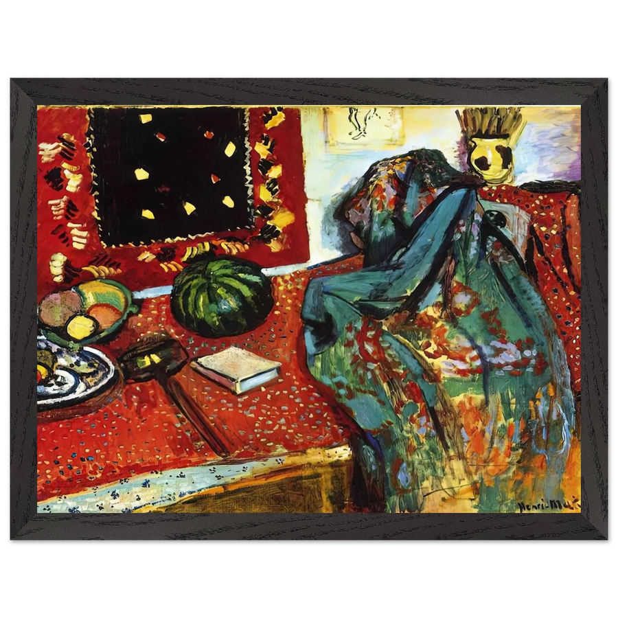 STILL LIFE WITH A RED RUG 1906 by Henri Matisse — Framed art print at Zephyeer